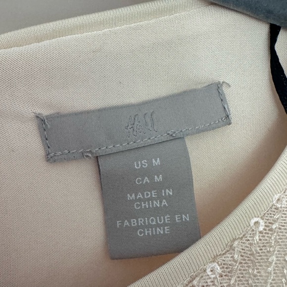 NWOT - Cream mini sequin dress - medium - Picture 6 of 6